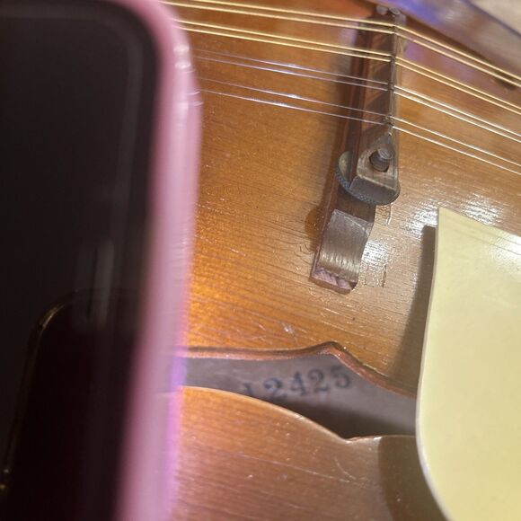 VTG 1955 Kay N-1 A Style 8-String Electric Mandolin Guitar Teardrop Sunburst - Picture 12 of 15